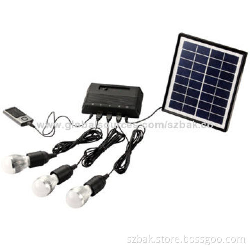 Multifunctional OEM 12V 10Ah Li-ion Battery Portable Solar Energy Kit for Camping Lighting